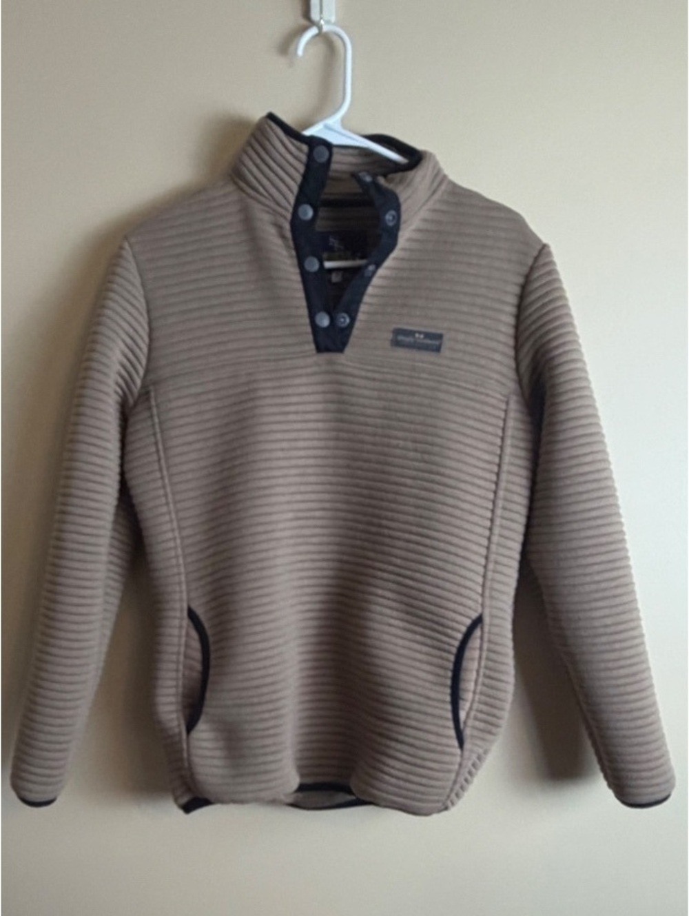 Simply Southern Brown Ribbed Pullover Sweater Women's Size S